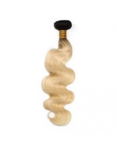 Mèche péruvienne tissage lisse 1b/613 ombré 12"