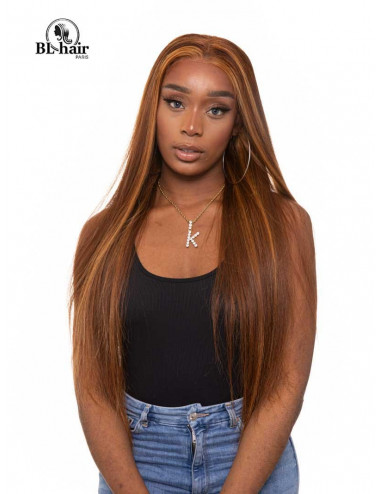 Perruque lisse 32 pouces Miel Lace Frontal 360 