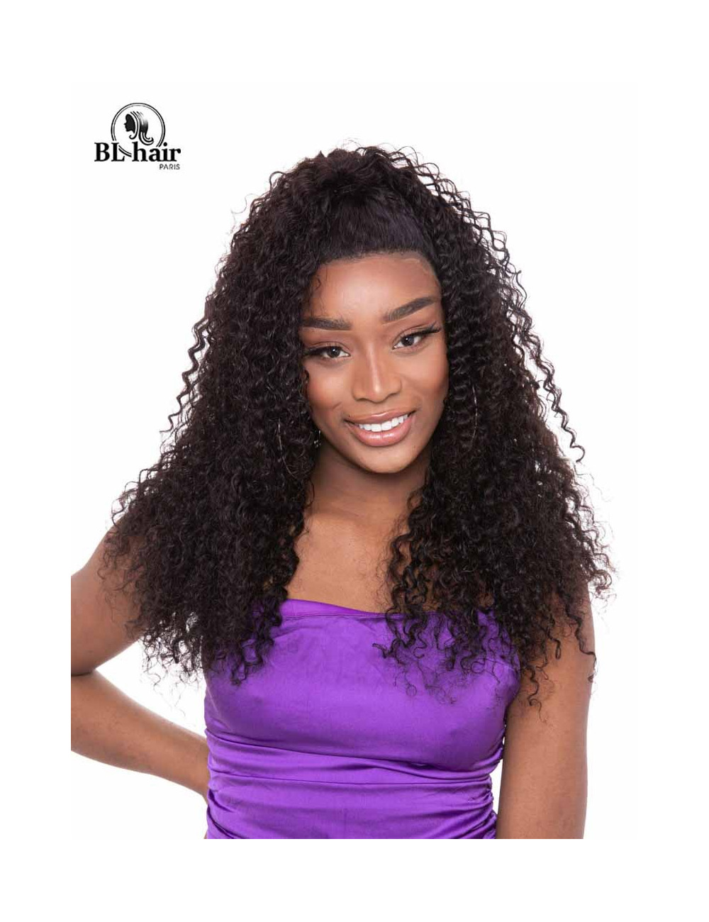 Perruque Kincky Curly 24 pouces Lace frontal 