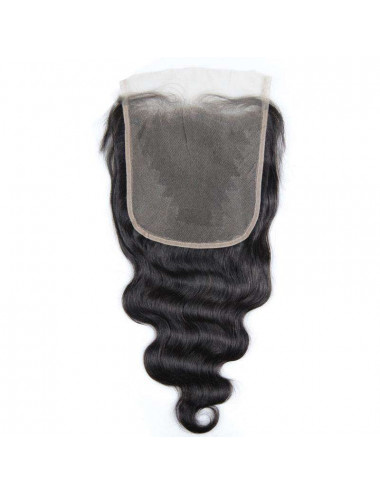 Closure-sans raie-body-wave-10-pouces