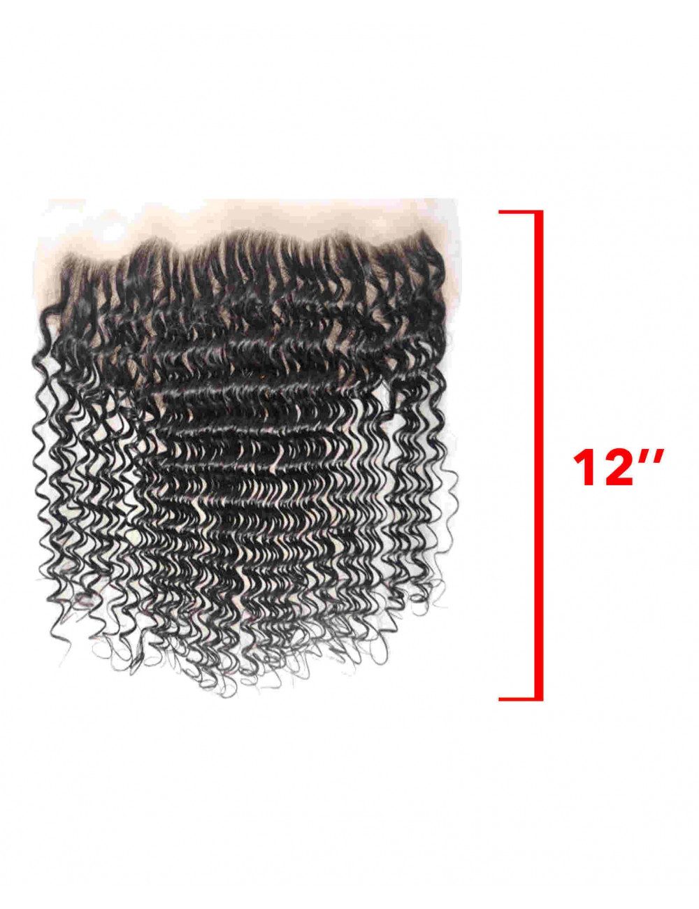 Mèches Indiennes Lace Frontal Bouclé Deep Wave 12" Mèches Indiennes Lace Frontal Bouclé Deep Wave 12"