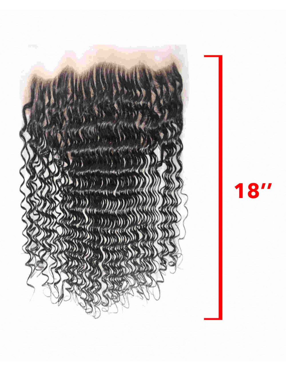 Mèches Indiennes Lace Frontal Bouclé Deep Wave 18"