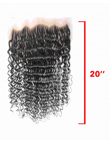 Mèches Chinoises Lace Frontal Bouclé Deep Wave 20"