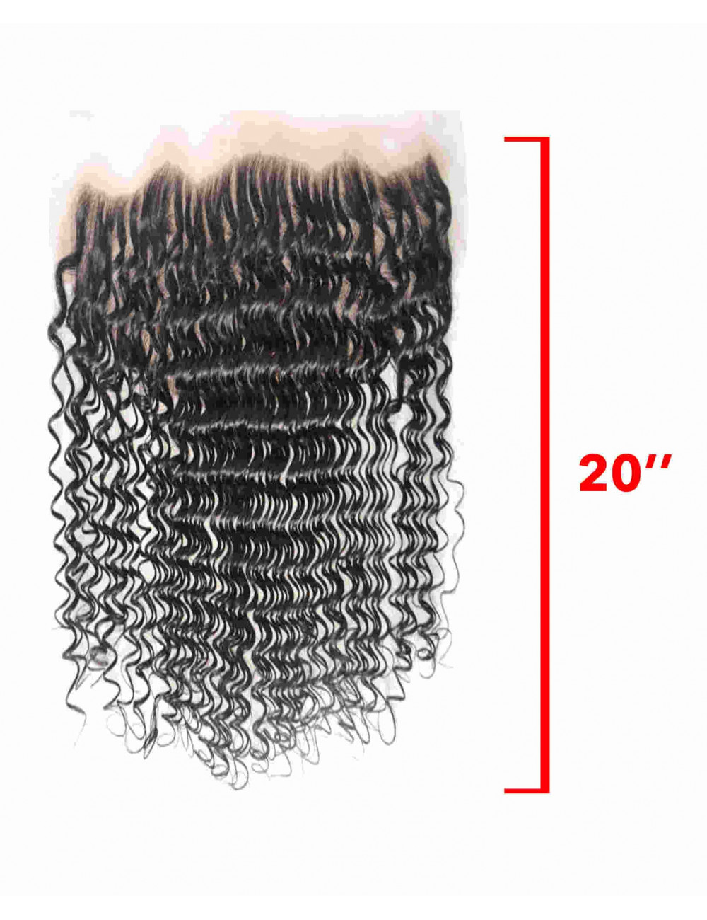 Mèches Chinoises Lace Frontal Bouclé Deep Wave 20"