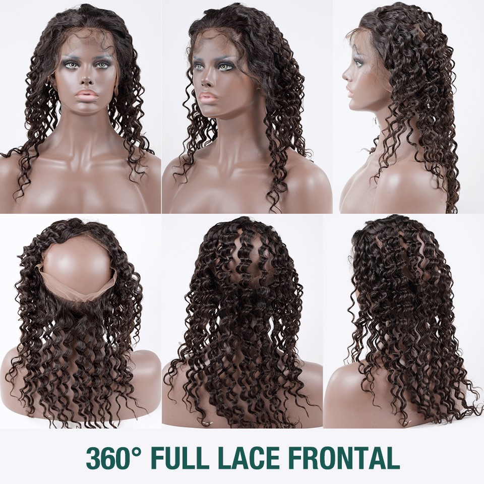 Mèche brésilienne closure deep curly 1 raie